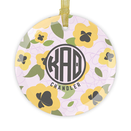 Kappa Alpha Theta Personalized Flower Ornament - Ivy Society