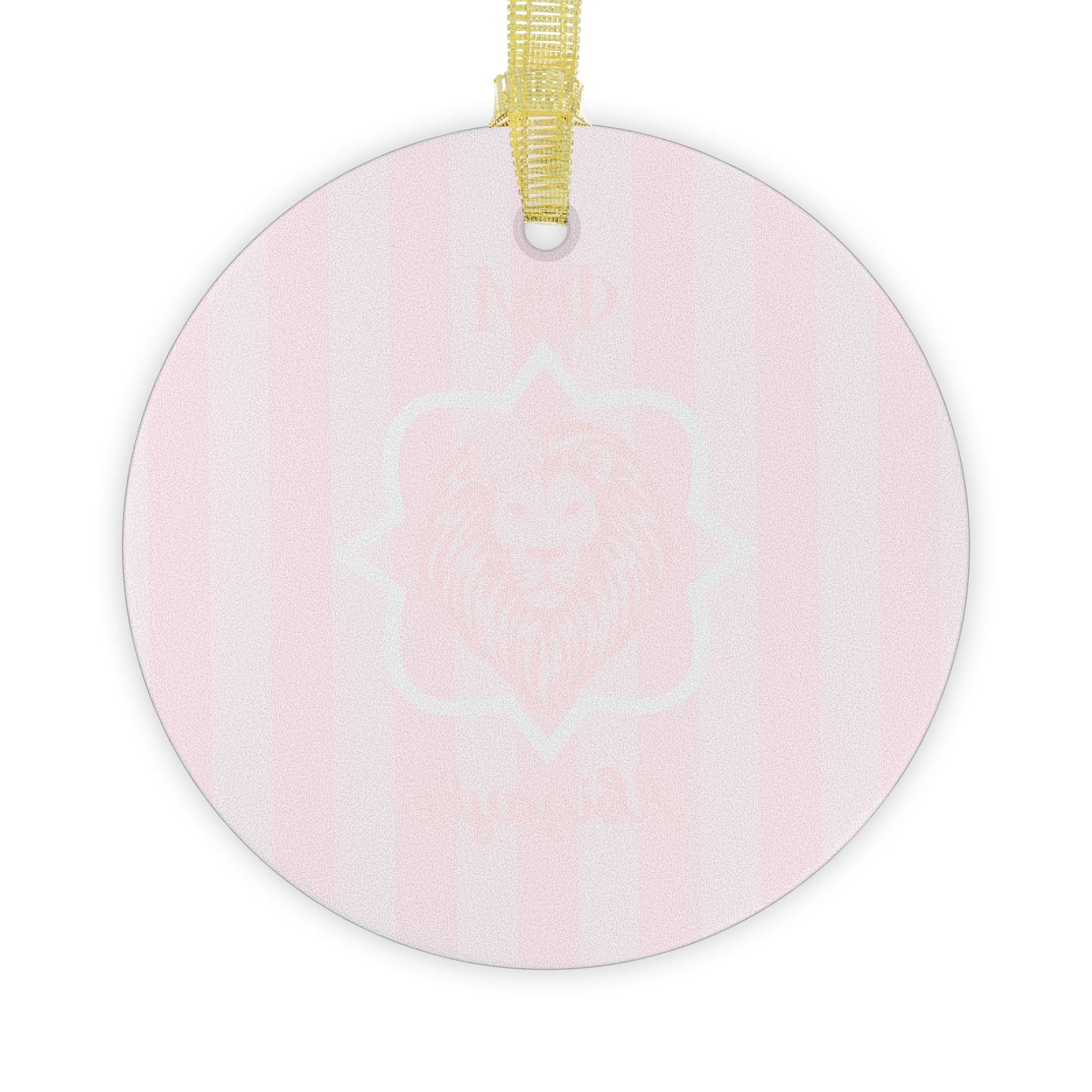 Phi Mu Personalized Quatrefoil Ornament - Ivy Society