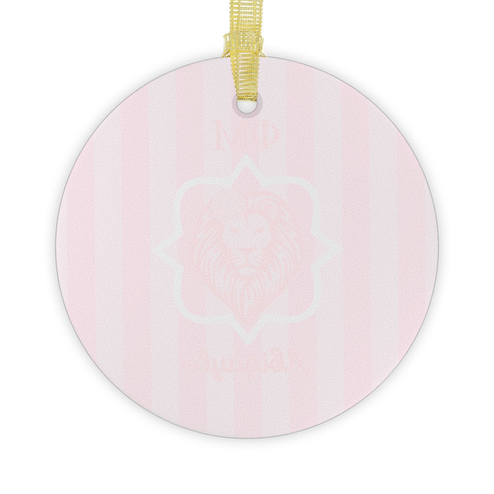 Phi Mu Personalized Quatrefoil Ornament - Ivy Society