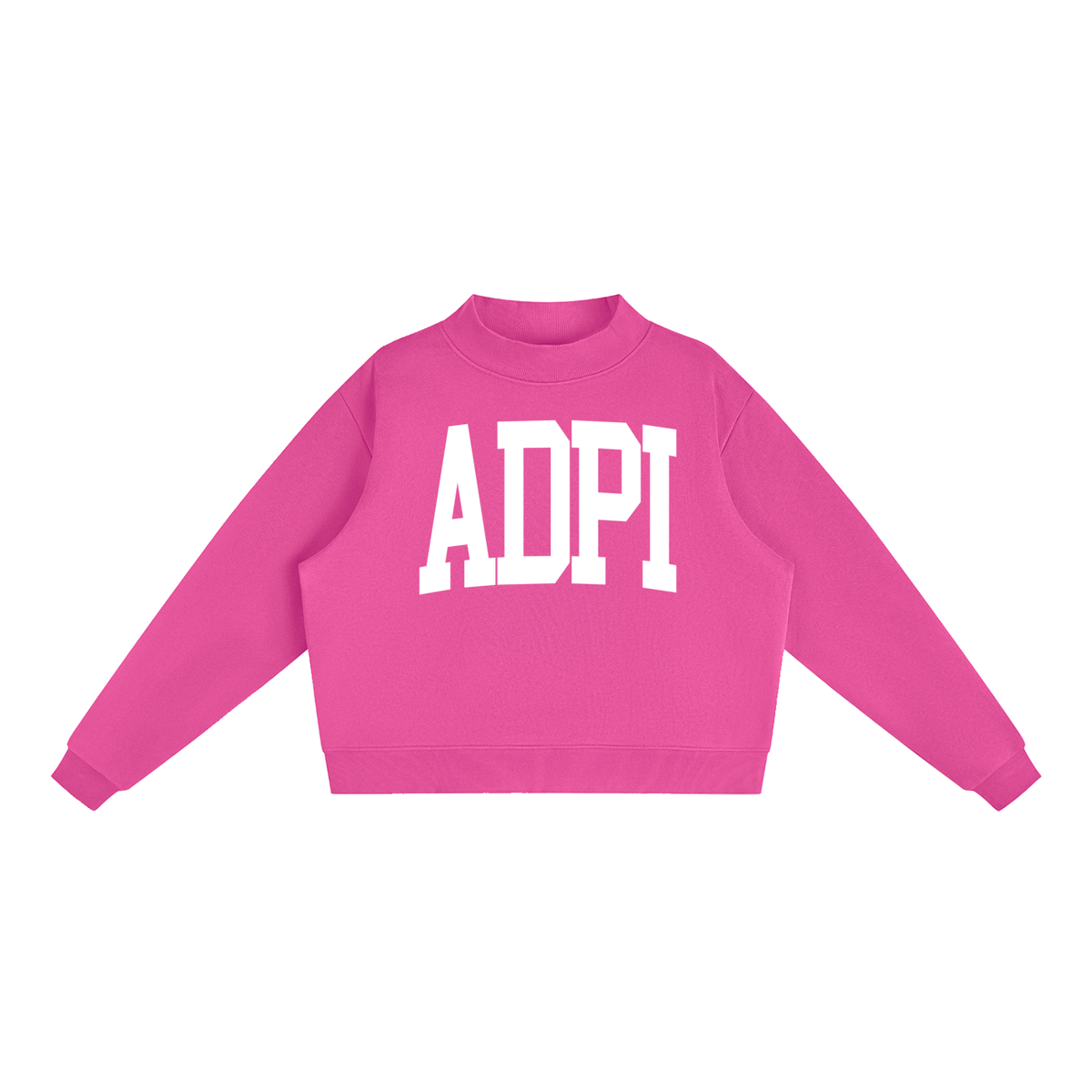 Alpha Delta Pi Big Letters Mock Neck Sweatshirt