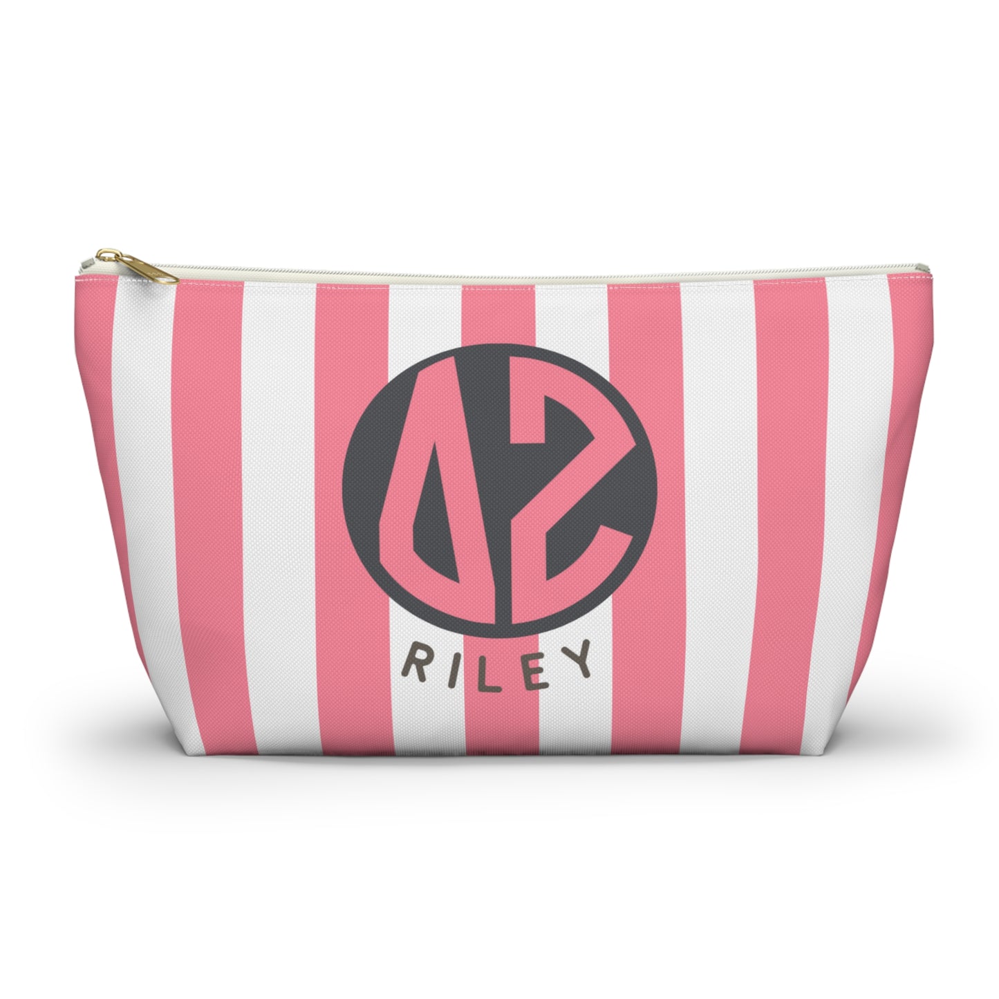 Delta Zeta Personalized Stripe Makeup Bag - Ivy Society