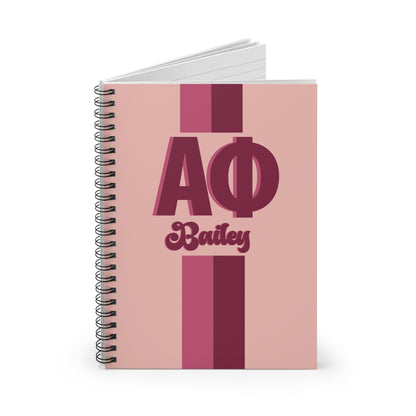 Alpha Phi Personalized Notebook
