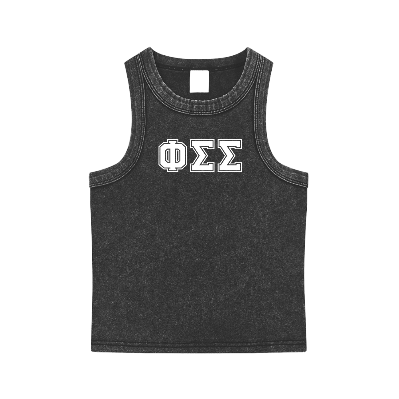Phi Sigma Sigma Letters Tank Top - Ivy Society