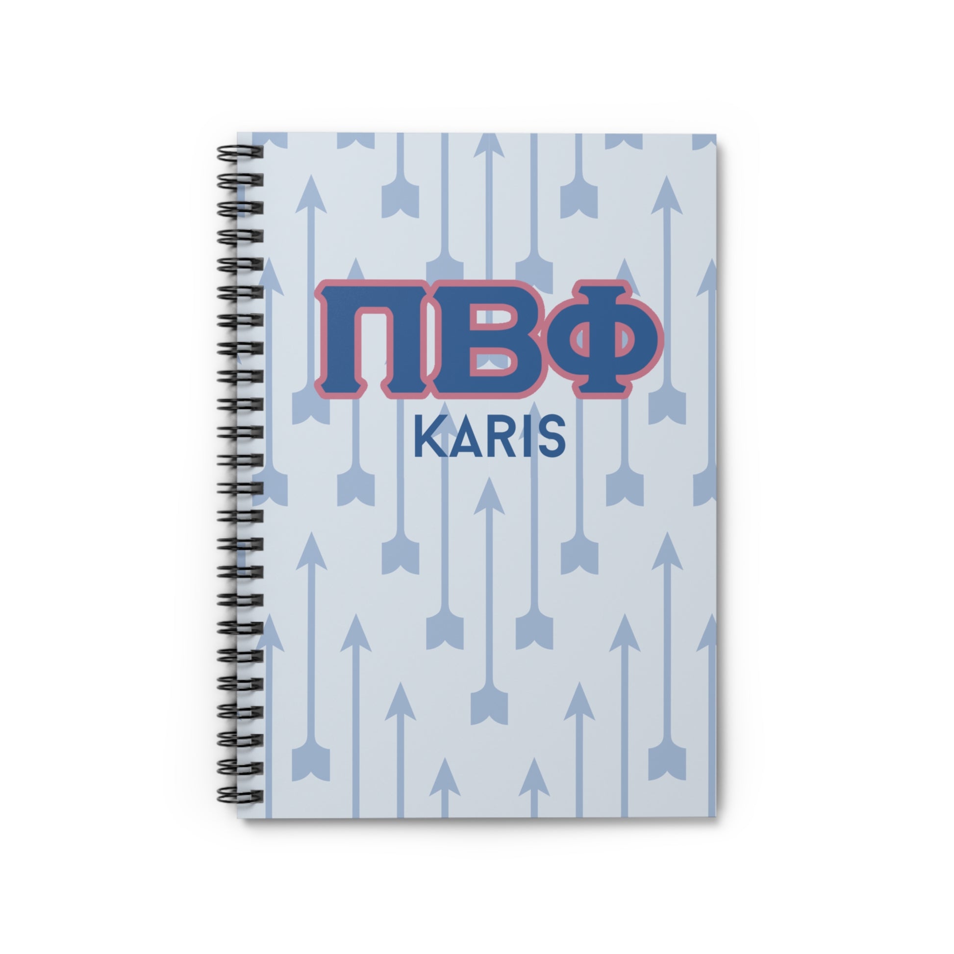 Pi Beta Phi Personalized Arrow Notebook - Ivy Society