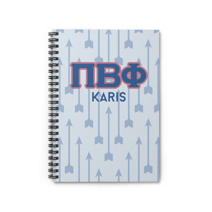 Pi Beta Phi Personalized Arrow Notebook - Ivy Society