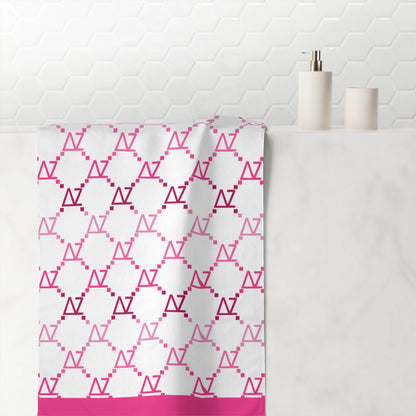 Delta Zeta towel, sorority towel, sorority merch, delta zeta merch, delta zeta gift, sorority gifts, DZ sorority big little reveal