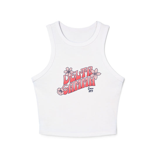 Delta Gamma Retro Flower Tank Top - Ivy Society