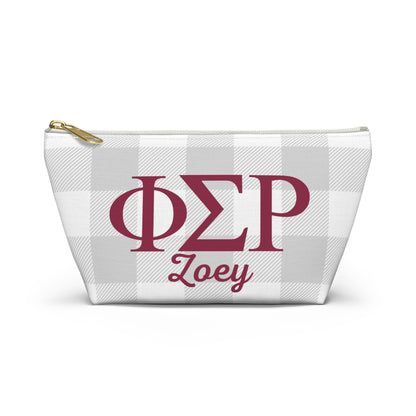 Phi Sigma Rho Personalized Makeup Bag - Ivy Society