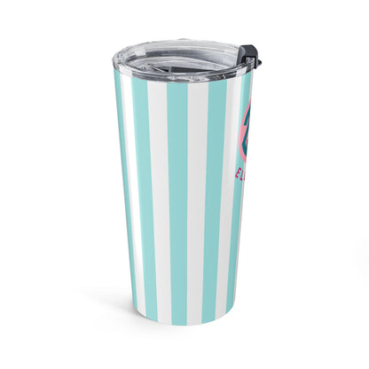 Zeta Tau Alpha Personalized Striped Tumbler - Ivy Society