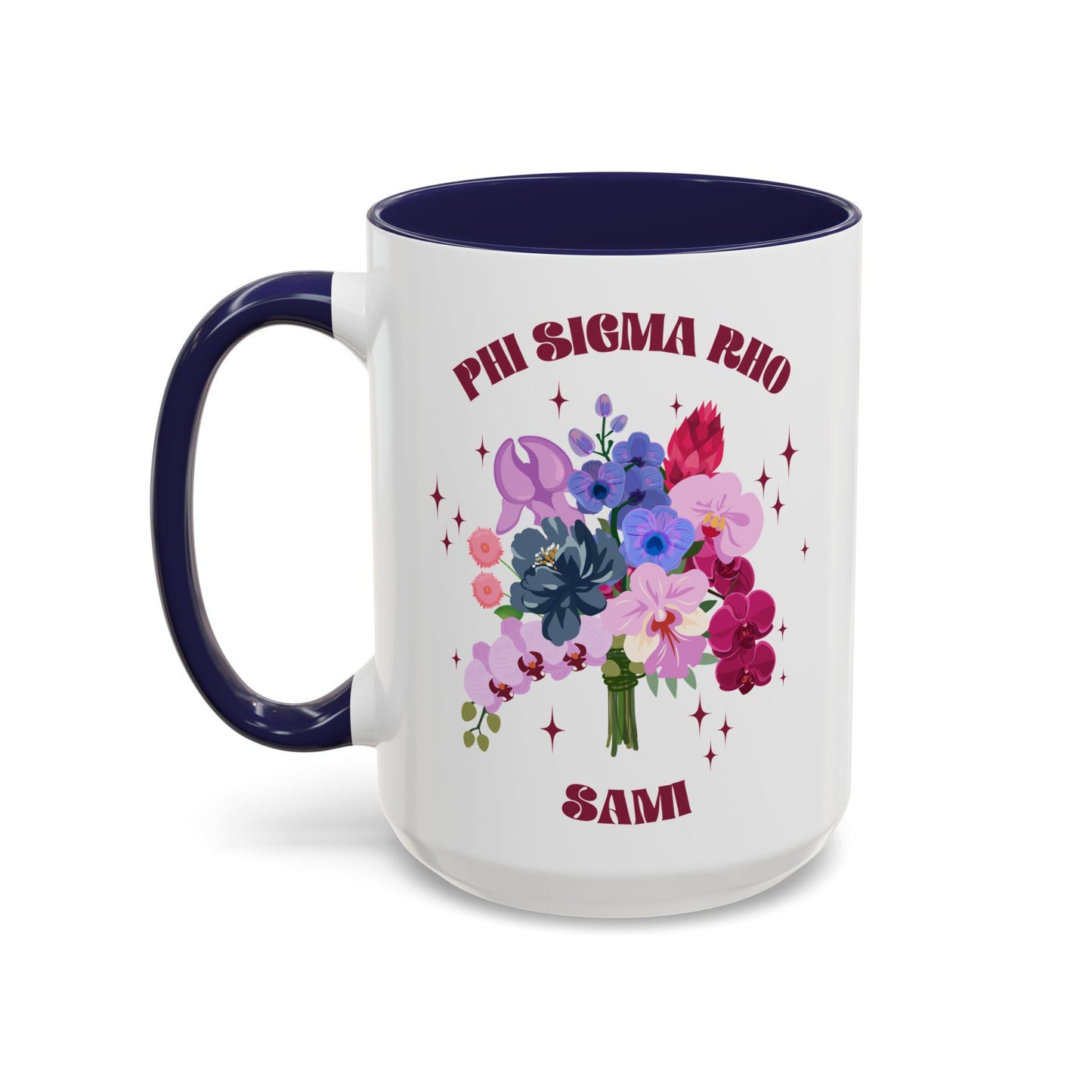 Phi Sigma Rho Personalized Flower Mug - Ivy Society