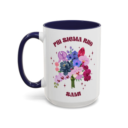 Phi Sigma Rho Personalized Flower Mug - Ivy Society
