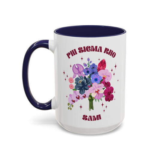 Phi Sigma Rho Personalized Flower Mug - Ivy Society