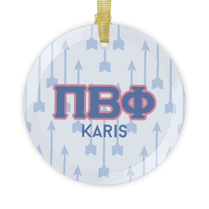 Pi Beta Phi Personalized Arrow Ornament - Ivy Society