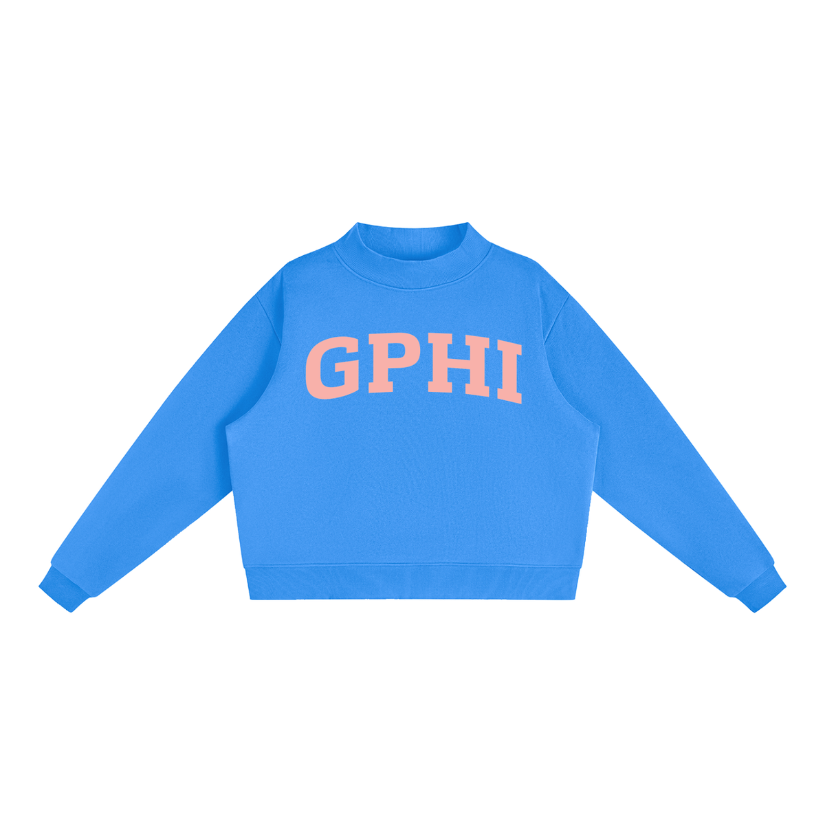 Gamma Phi Beta Blush Mock Neck Sweatshirt