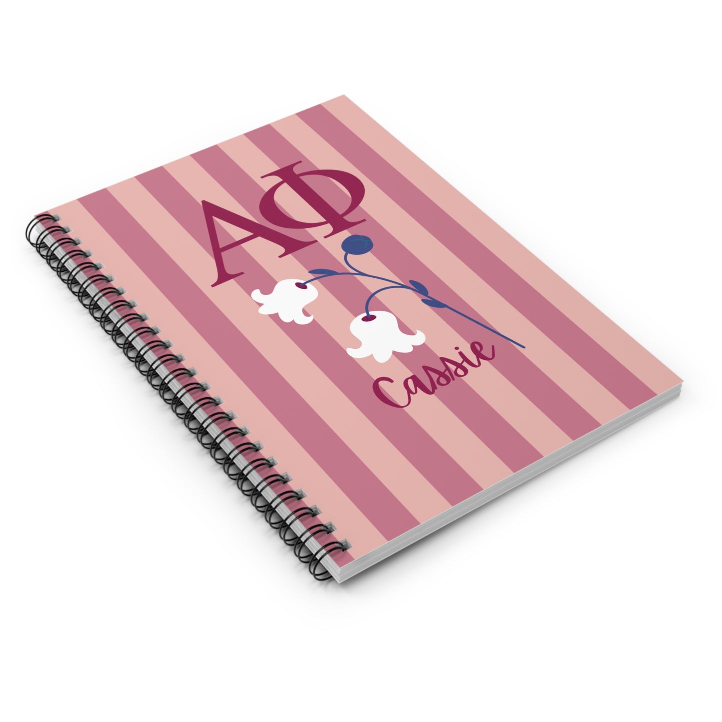 Alpha Phi Personalized Lily Notebook - Ivy Society