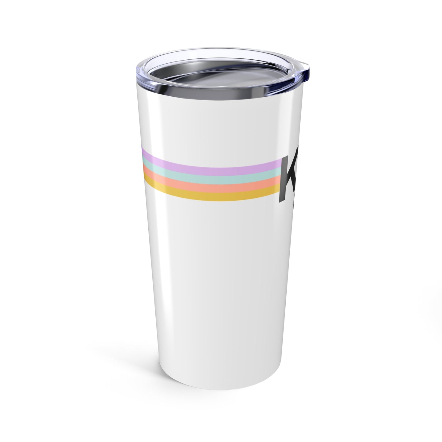 Kappa Alpha Theta Retro Stripe Personalized Tumbler - Ivy Society