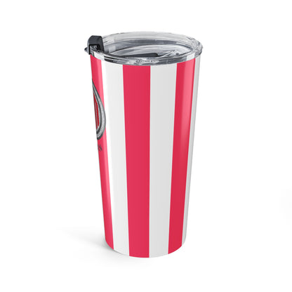 Alpha Omicron Pi Personalized Striped Tumbler - Ivy Society