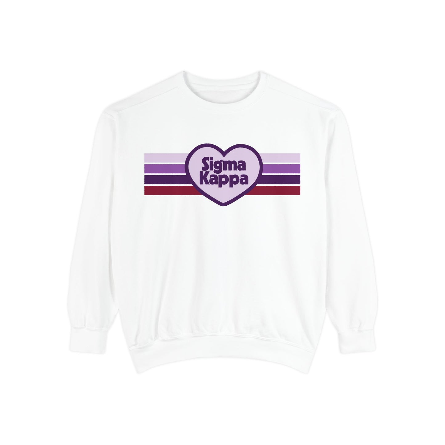 Sigma Kappa Retro Heart Sweatshirt - Ivy Society