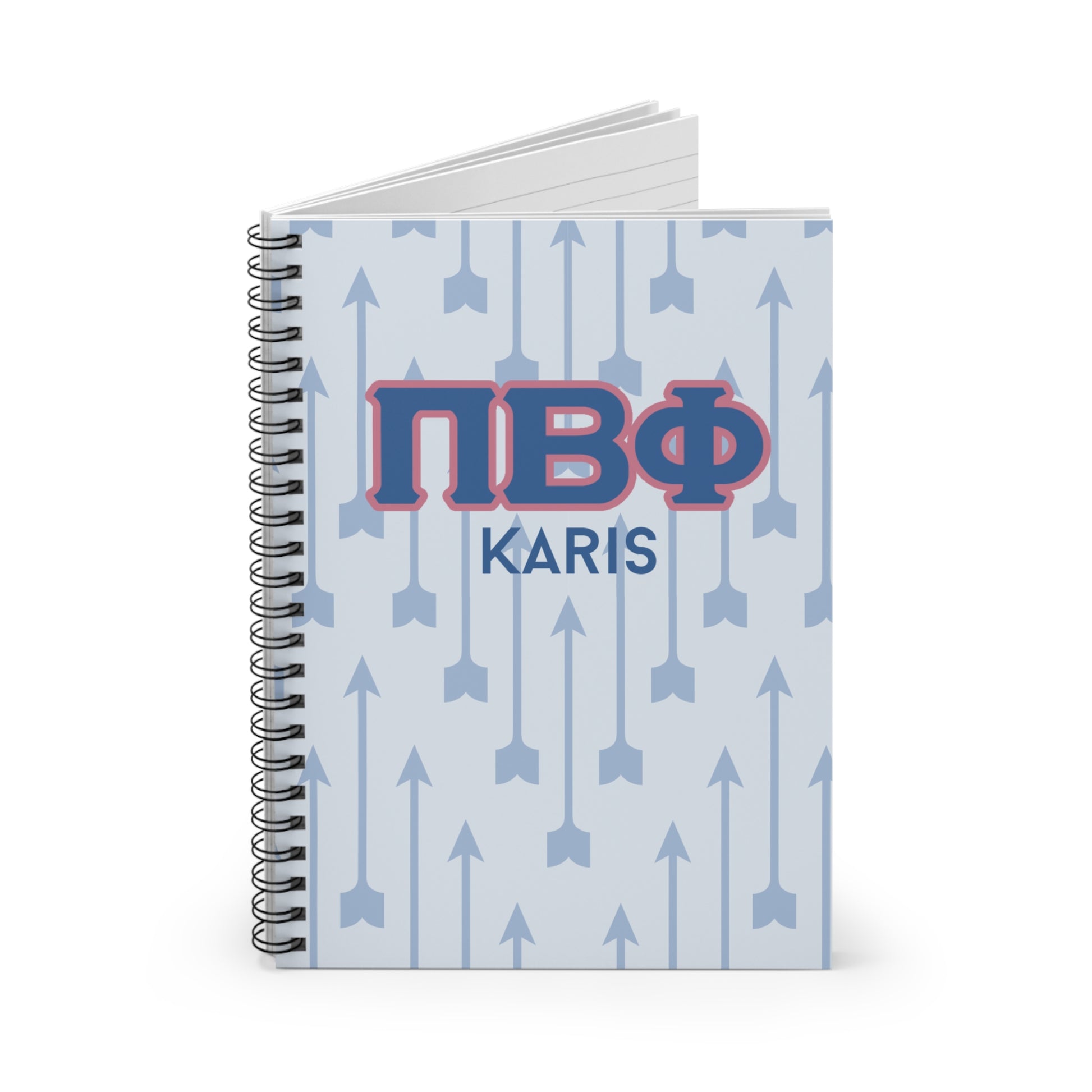 Pi Beta Phi Personalized Arrow Notebook - Ivy Society