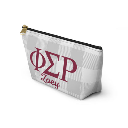Phi Sigma Rho Personalized Makeup Bag - Ivy Society