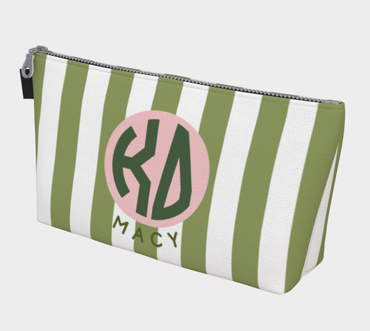 Kappa Delta Monogram Personalized Makeup Bag