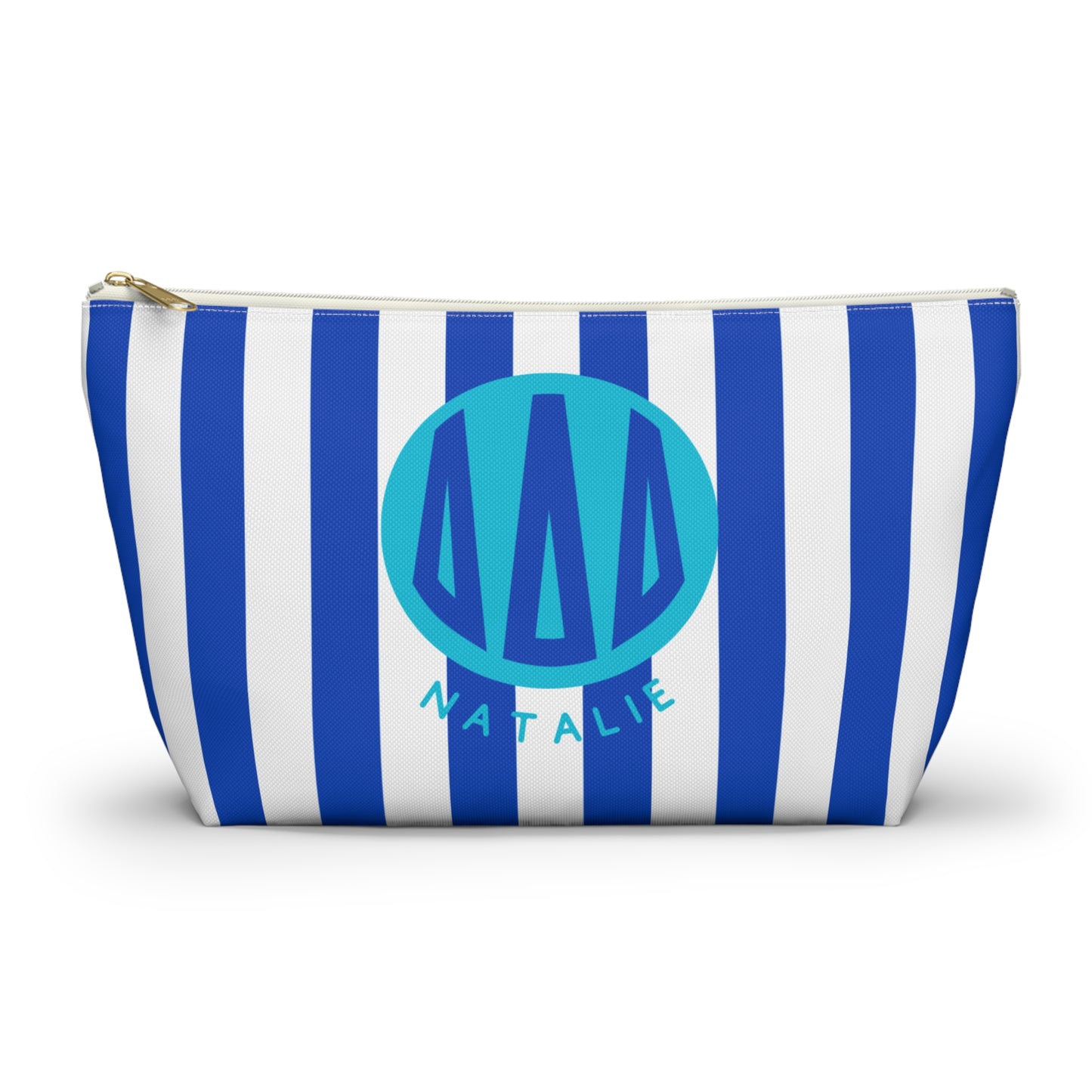 Tri Delta Personalized Stripe Makeup Bag - Ivy Society