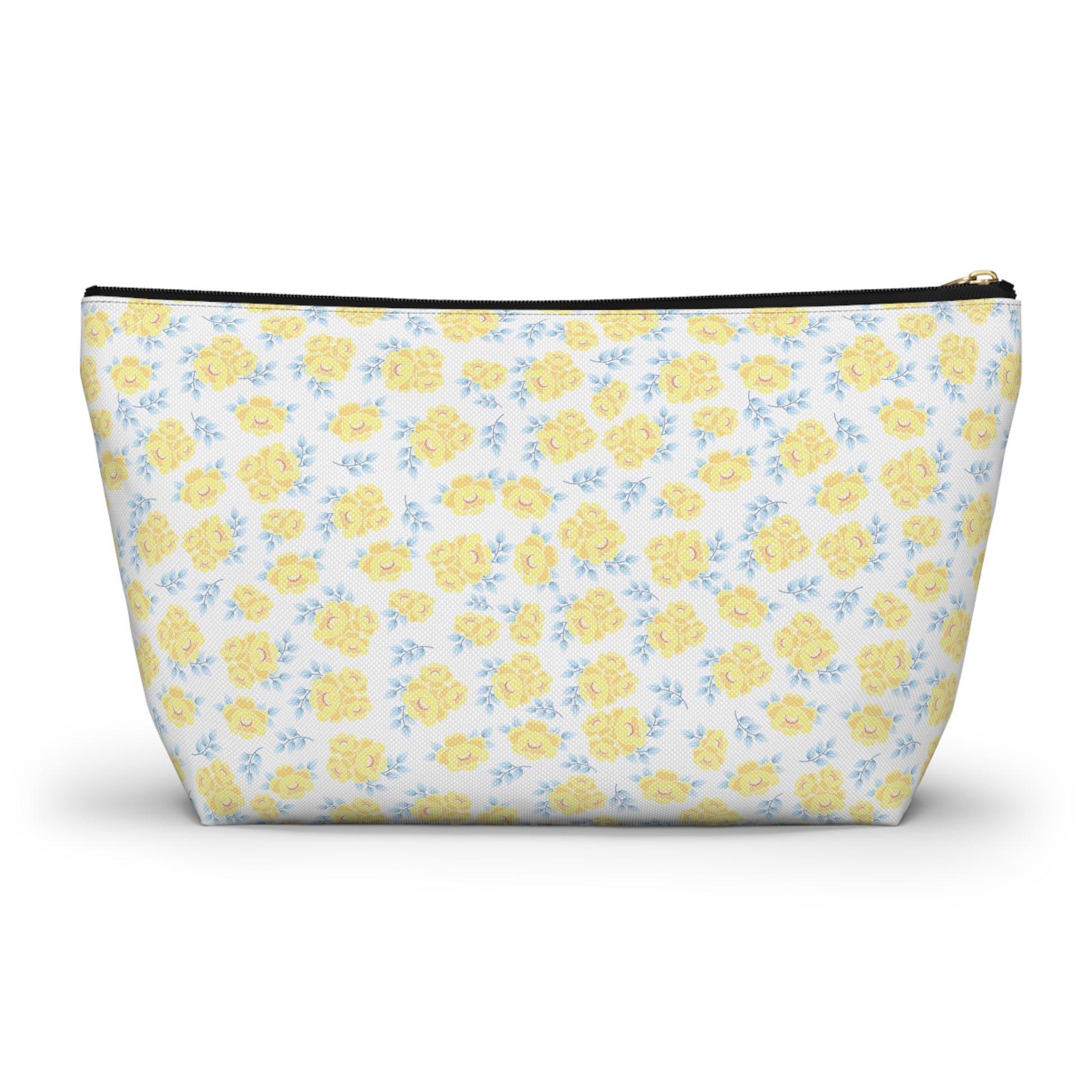 Alpha Xi Delta Personalized Flower Makeup Bag - Ivy Society