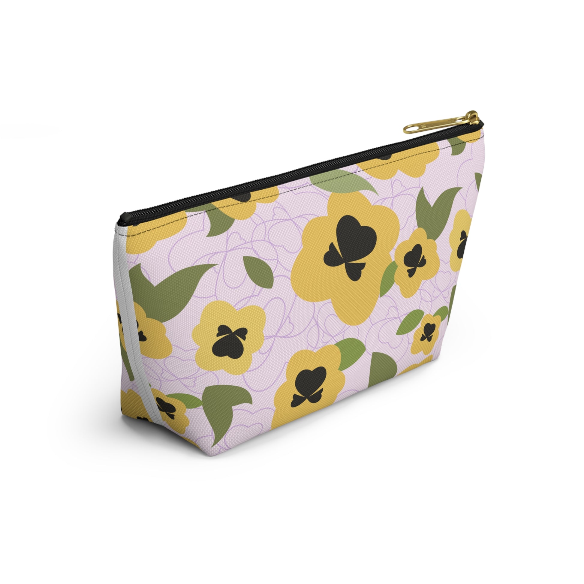 Kappa Alpha Theta Personalized Flower Makeup Bag - Ivy Society