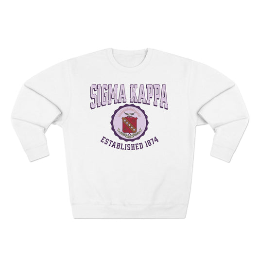 Sigma Kappa Crest Sweatshirt - Ivy Society