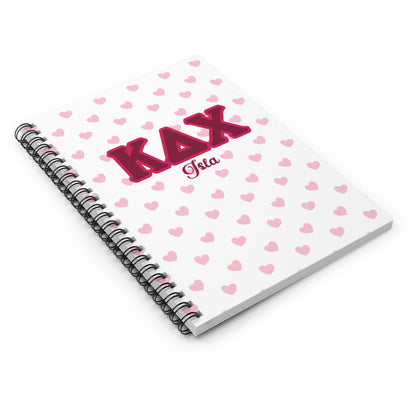 Kappa Delta Chi Personalized Heart Notebook - Ivy Society