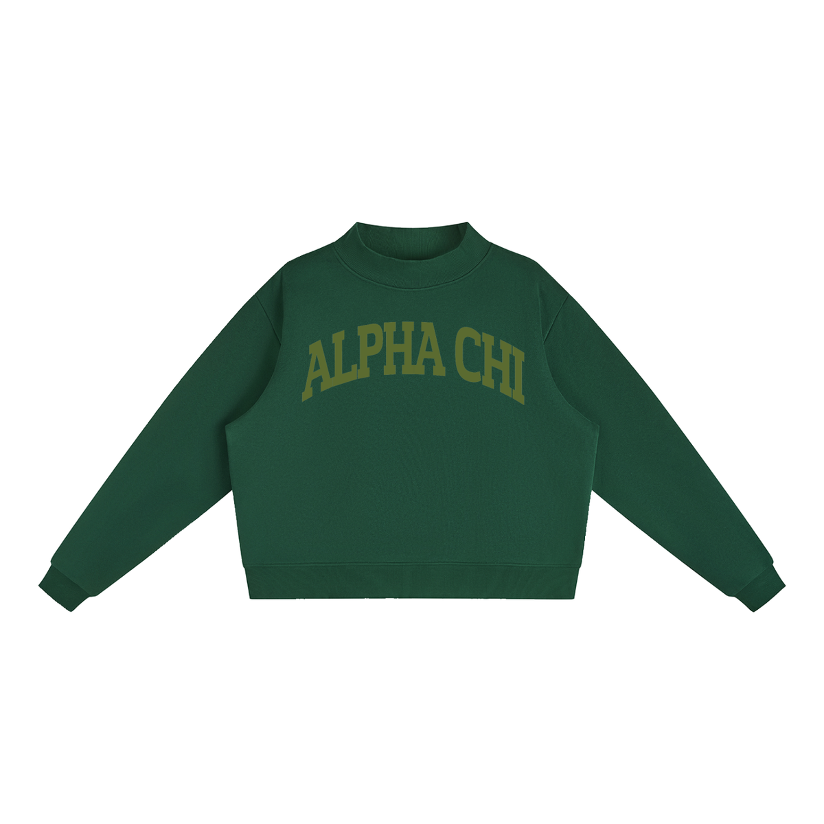 Alpha Chi Omega Mock Neck Sweatshirt