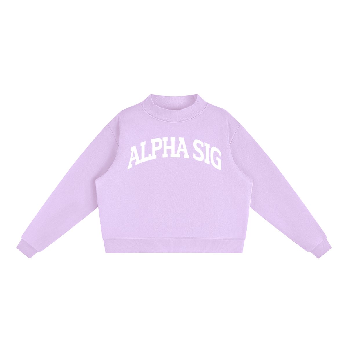 Alpha Sigma Alpha Mock Neck Sweatshirt