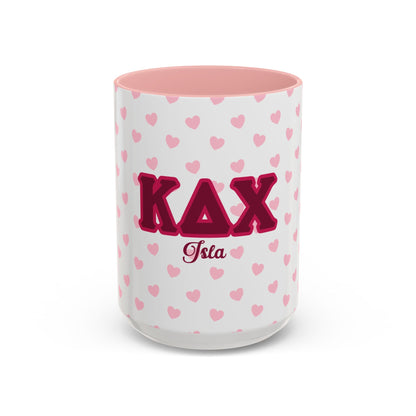 Kappa Delta Chi Personalized Heart Mug - Ivy Society