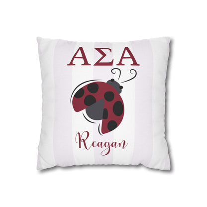 Alpha Sigma Alpha Personalized Throw Pillow Cover - Ivy Society