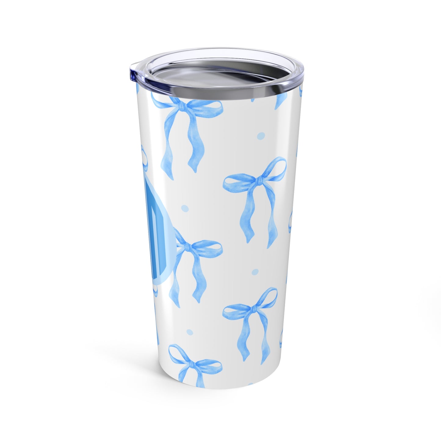 Alpha Delta Pi Monogram Bow Tumbler