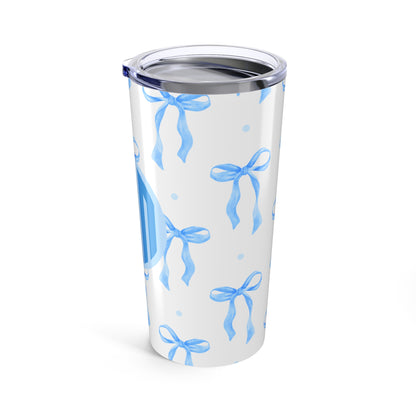 Alpha Delta Pi Monogram Bow Tumbler