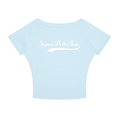 Sigma Delta Tau Off the Shoulder Tee