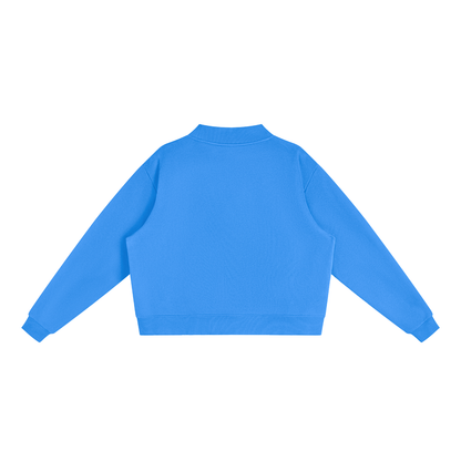 Tri Sigma Big Letters Mock Neck Sweatshirt