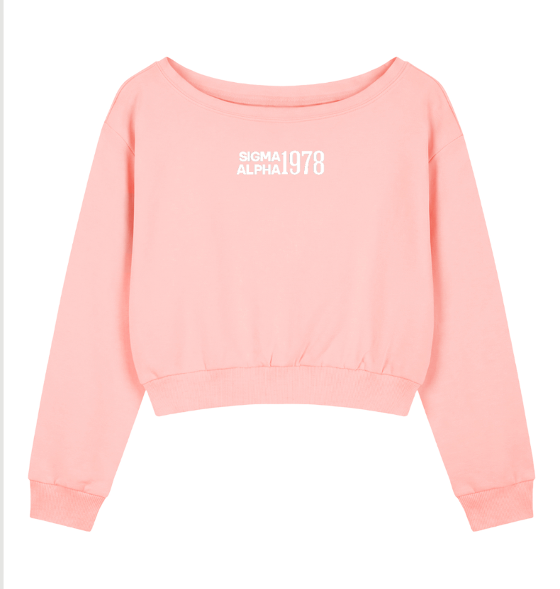 Sigma Alpha 1978 Off the Shoulder Sweatshirt