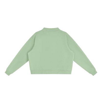 Tri Sigma Blue Mock Neck Sweatshirt