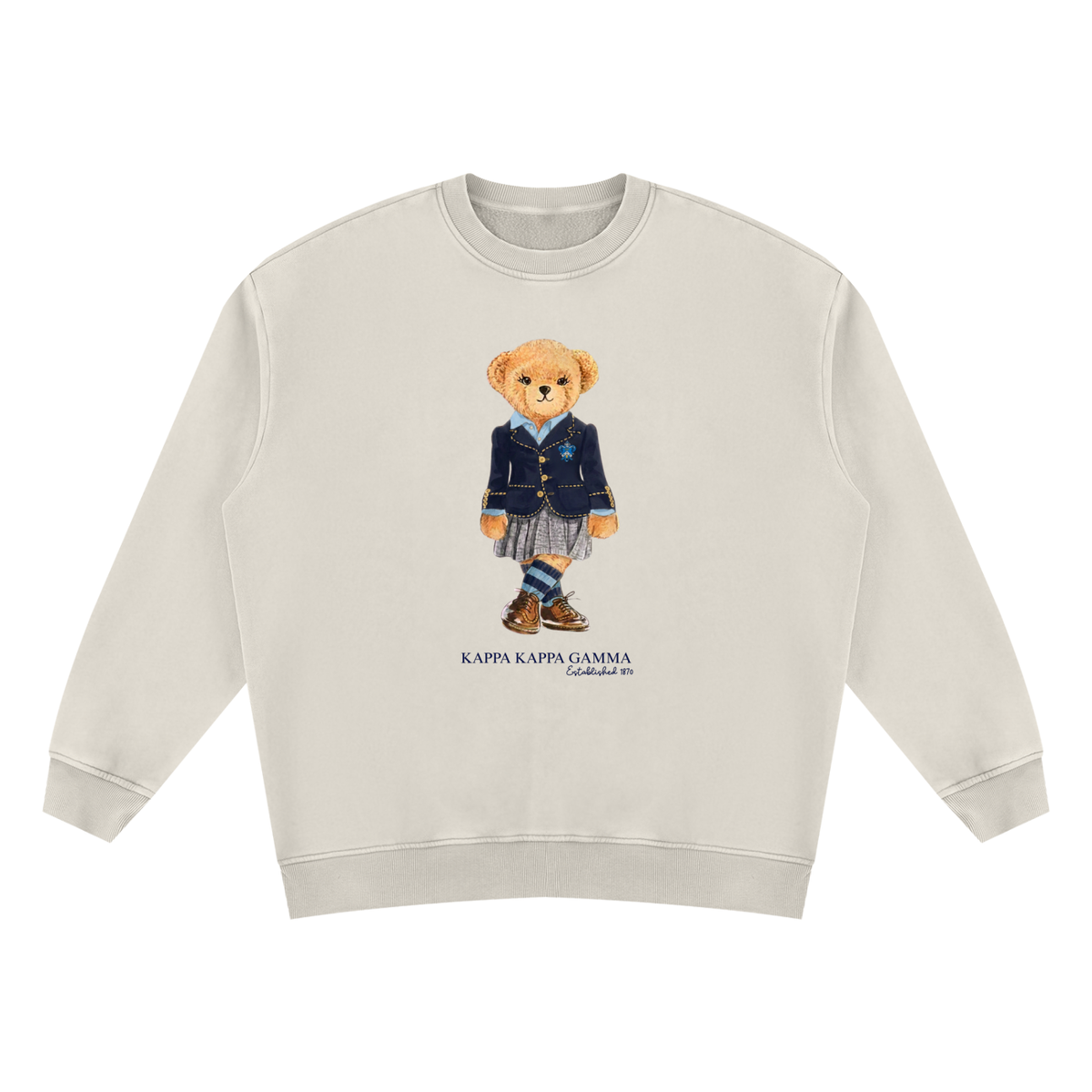 Kappa Kappa Gamma Sorority Bear Vintage Wash Sweatshirt