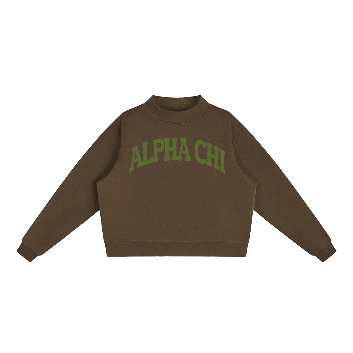 Alpha Chi Omega Mock Neck Sweatshirt
