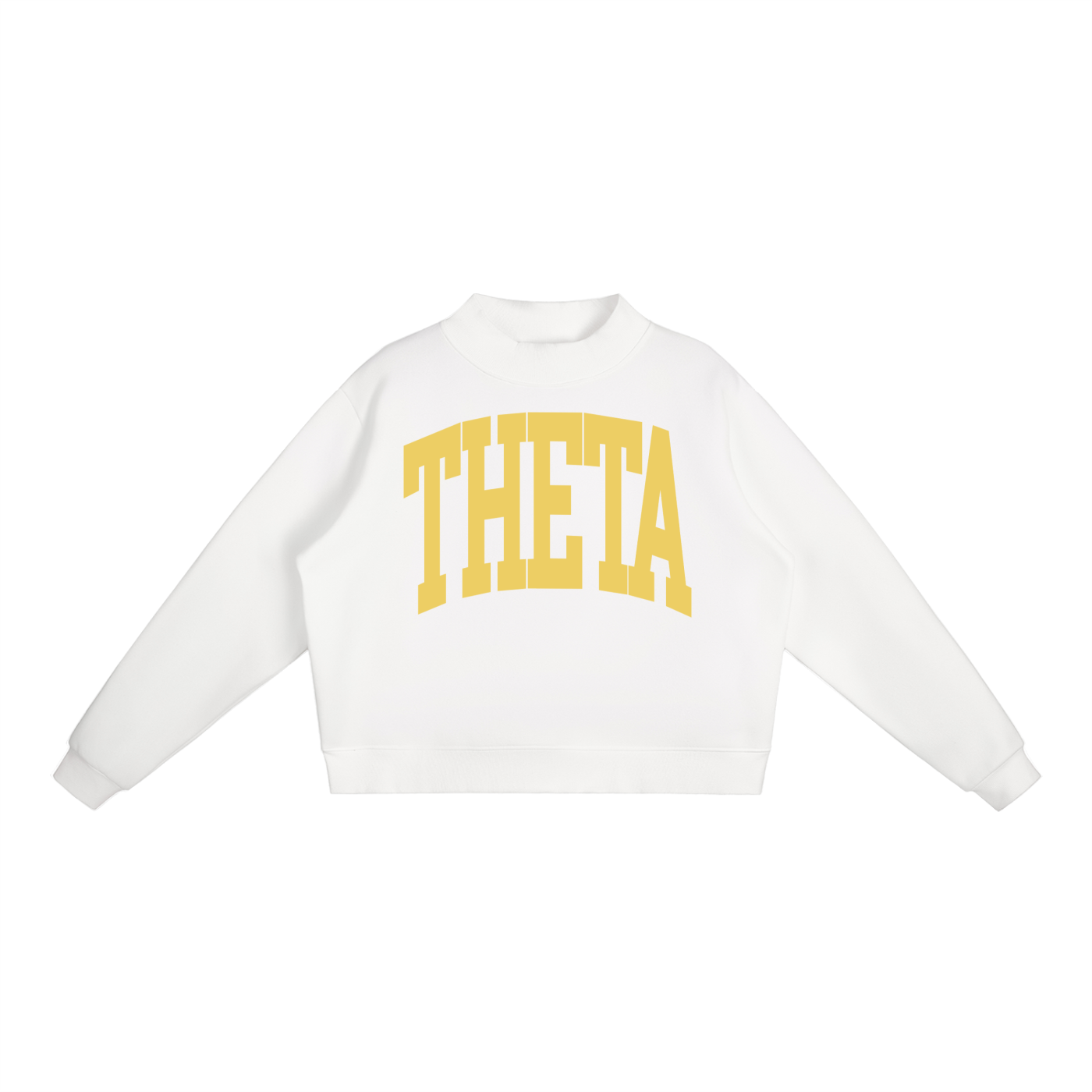 Kappa Alpha Theta Big Mock Neck Sweatshirt - Ivy Society