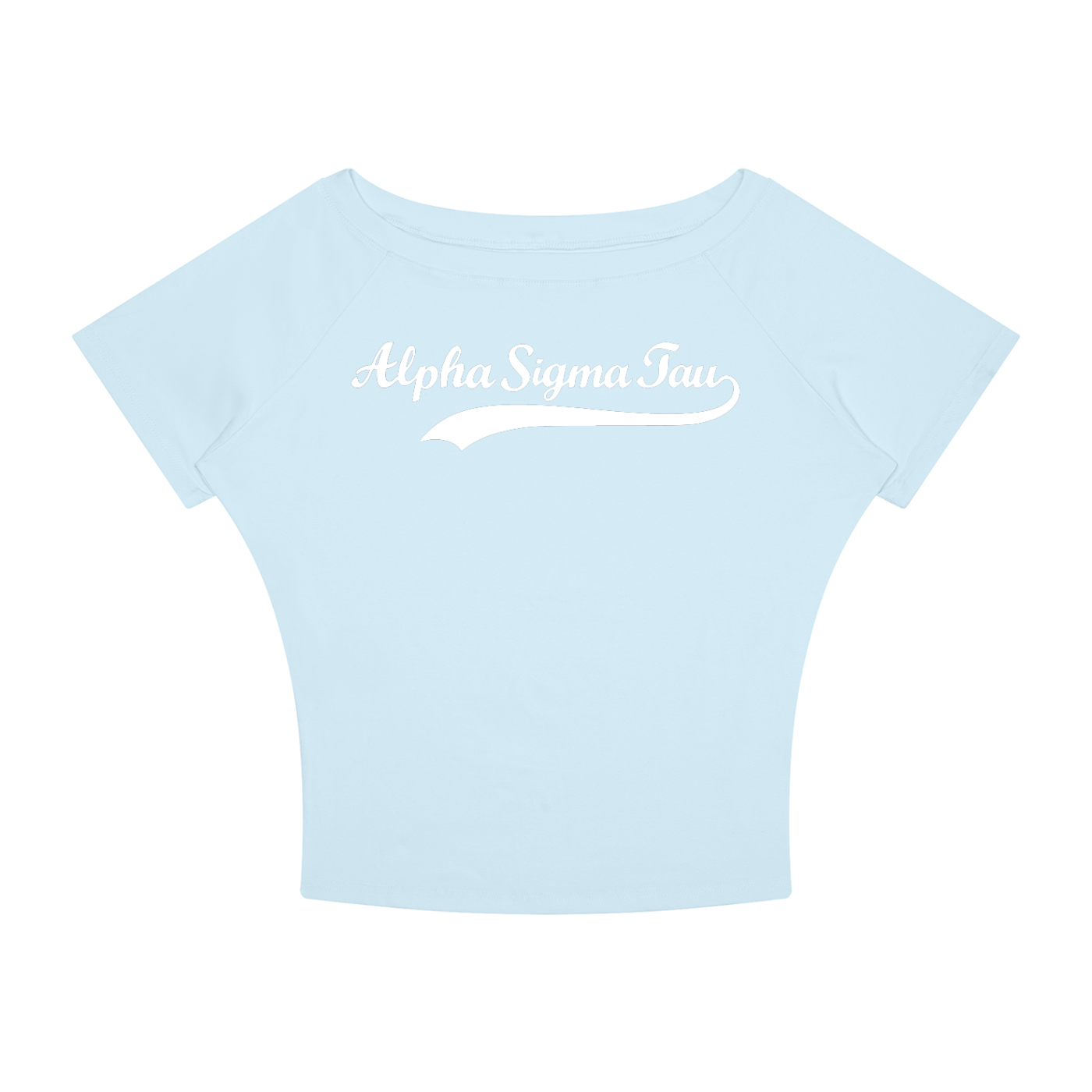 Alpha Sigma Tau Off the Shoulder Tee