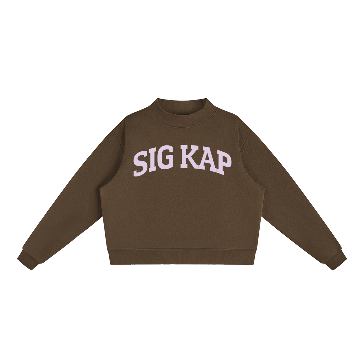 Sigma Kappa Purple Mock Neck Sweatshirt