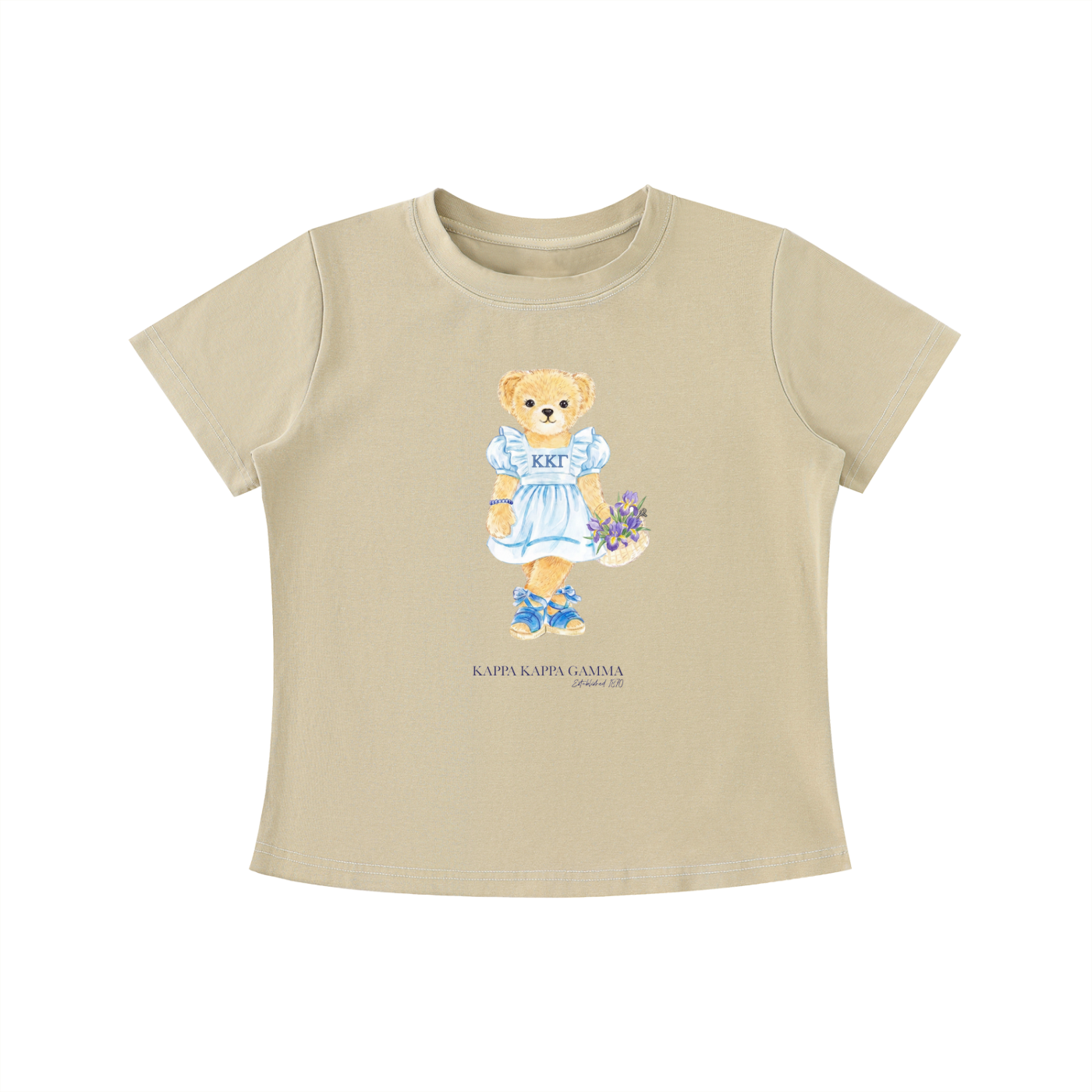 Kappa Kappa Gamma Flower Bear T Shirt