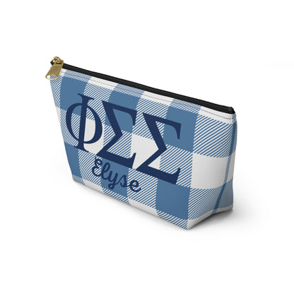 Phi Sigma Sigma Personalized Makeup Bag - Ivy Society