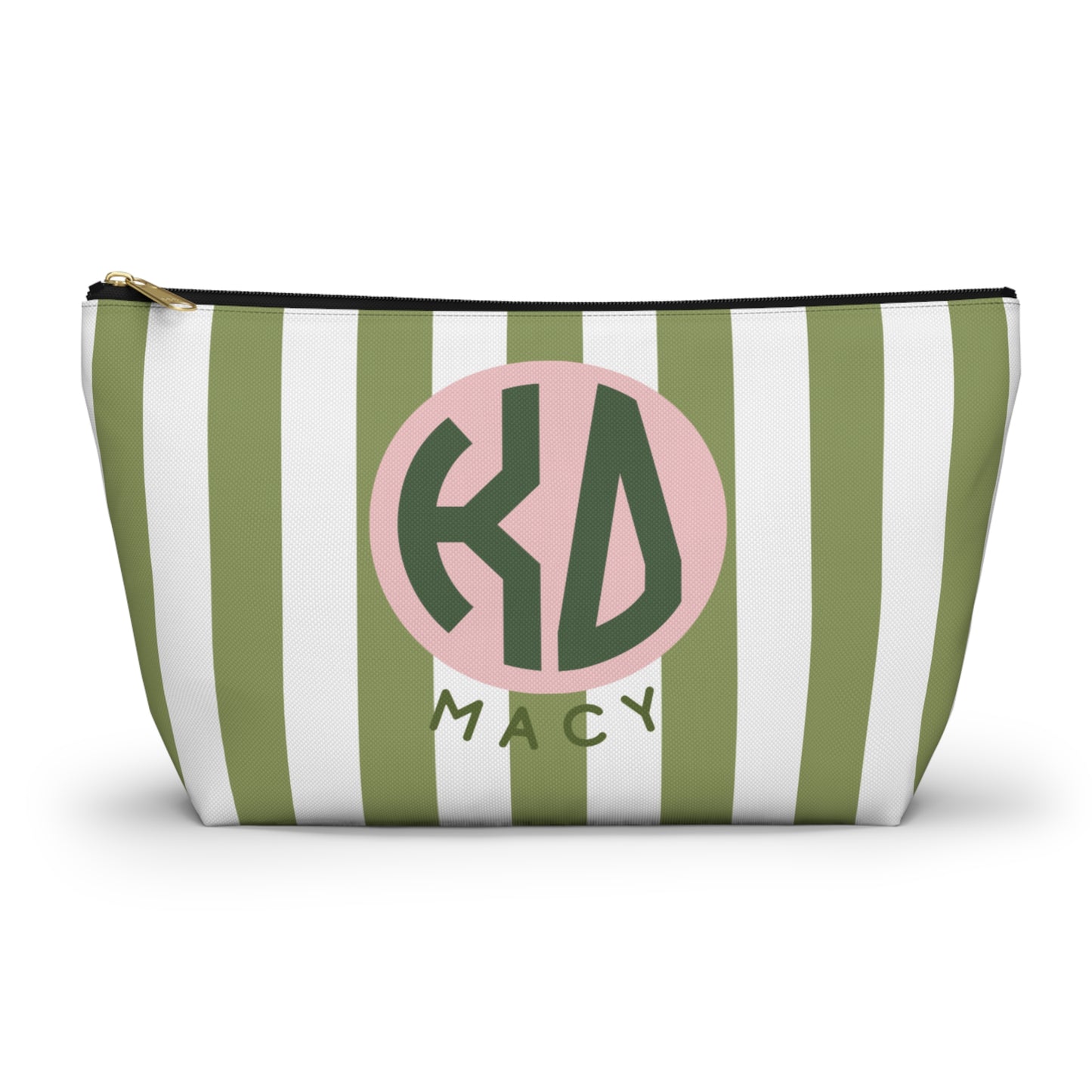 Kappa Delta Personalized Stripe Makeup Bag - Ivy Society
