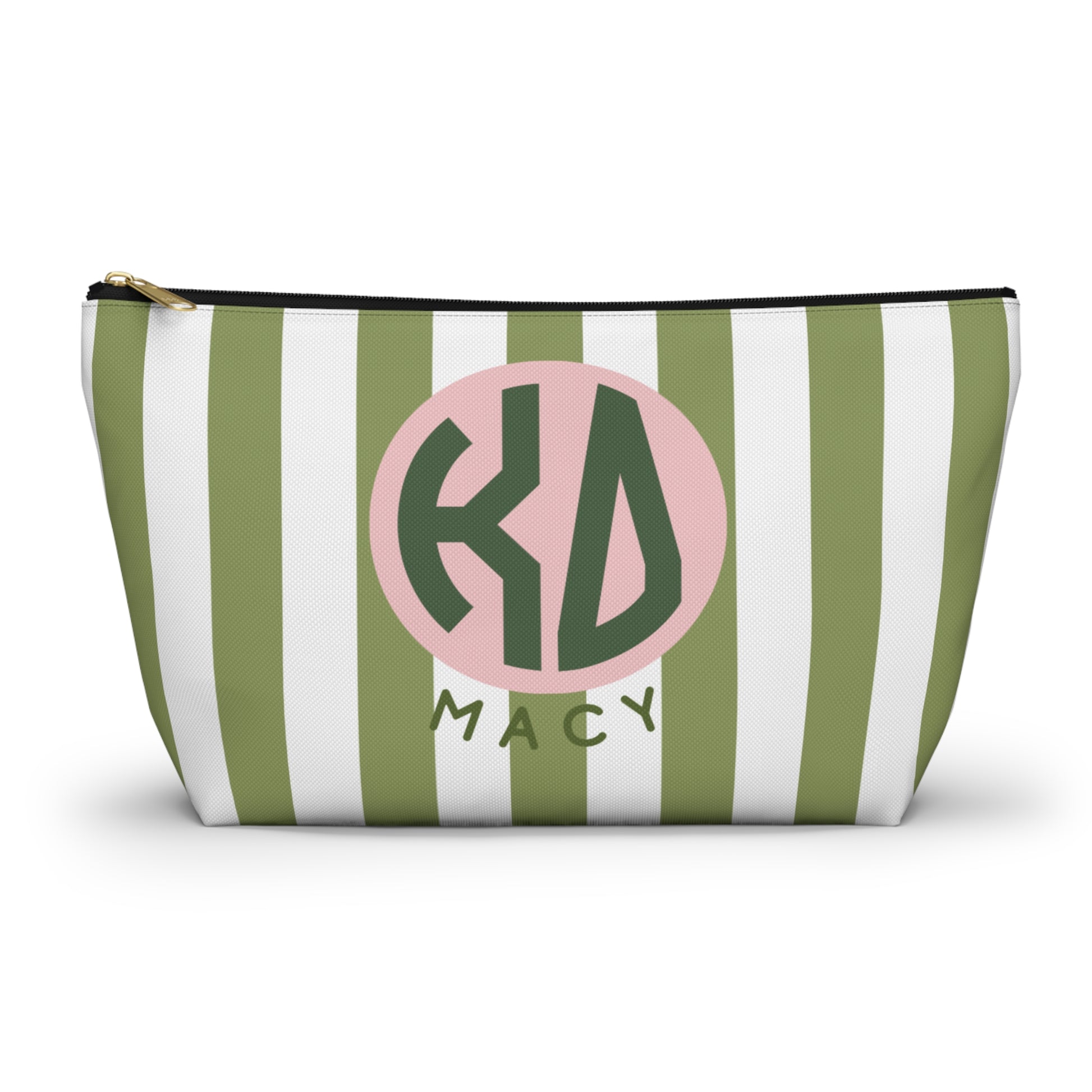 Kappa Delta Personalized Stripe Makeup Bag - Ivy Society