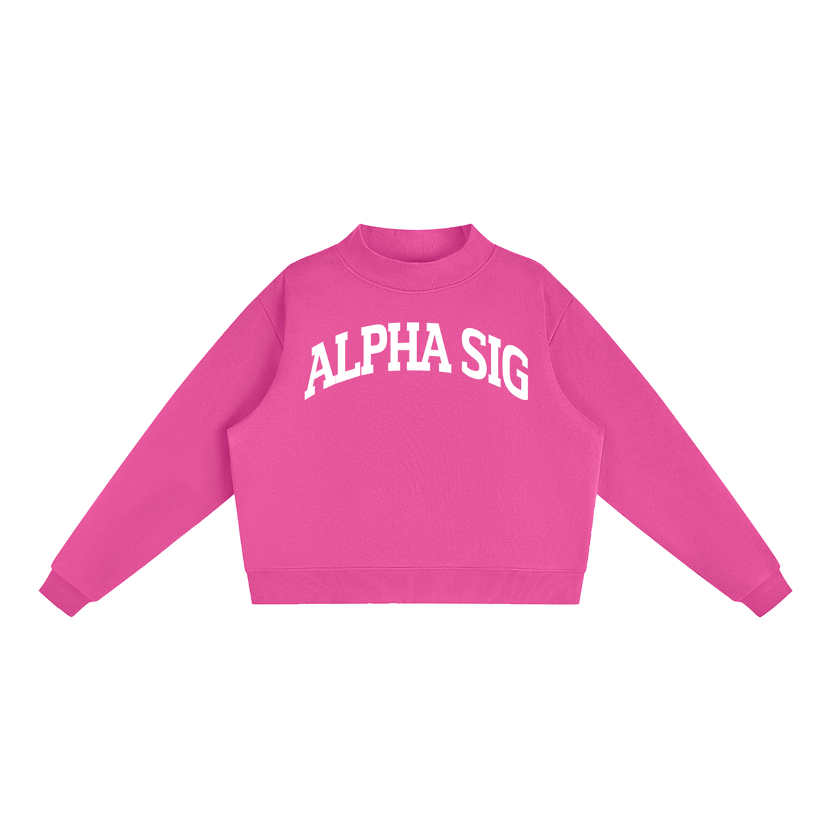 Alpha Sigma Alpha Mock Neck Sweatshirt